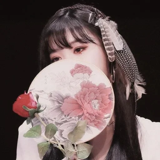 rose person human face