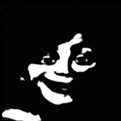 black and white stencil sketch