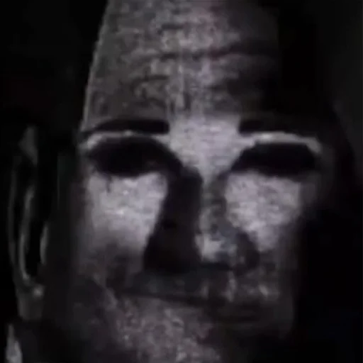 black statue portrait