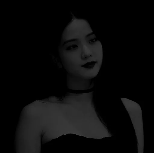 human face black and white portrait