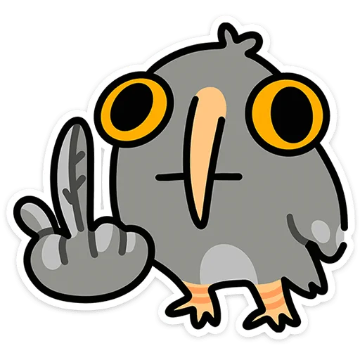Сова Вова без надписей • @TgSticker - 