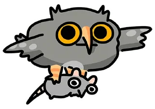 Sticker Сова Вова без надписей • @TgSticker - 2