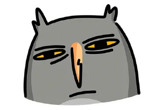 Sticker Сова Вова без надписей • @TgSticker - 5