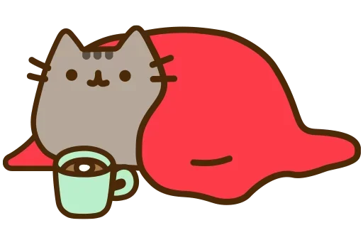 клипарт кошка рисование