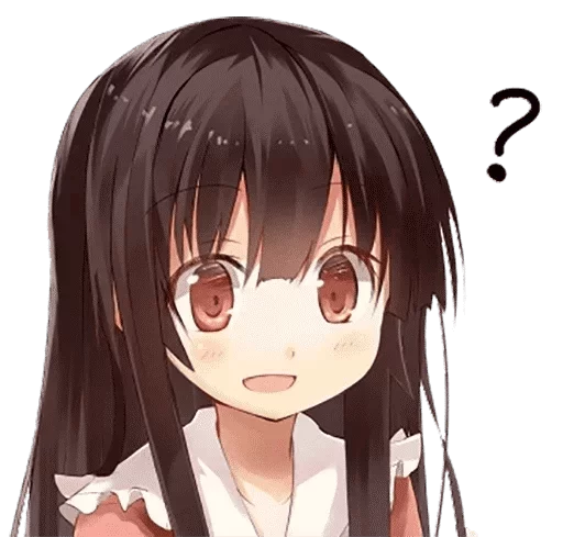 ехидные девочки с вопросиками — @stckrRobot - аниме