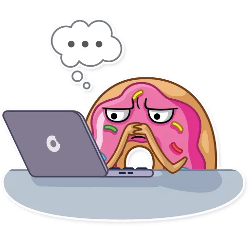 мультфильм ноутбук клипарт