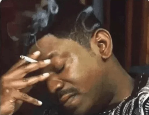 person human face smoking