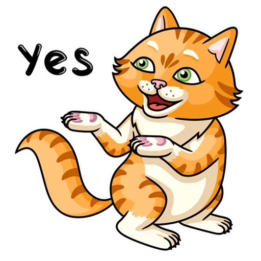 кошка клипарт мультфильм