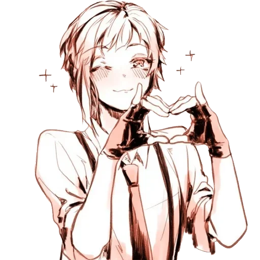 аниме человеческое лицо эскиз