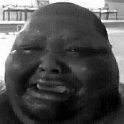 human face black and white person