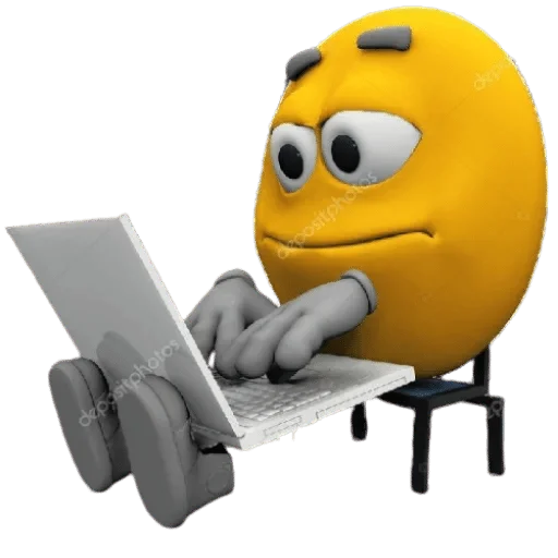 laptop computer cartoon