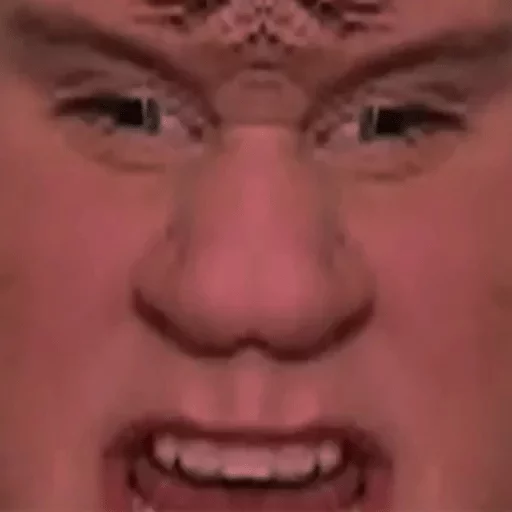 human face closeup jaw