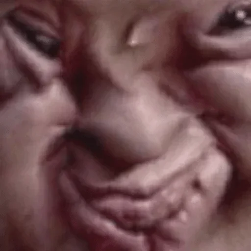 кожа щека Макросъемка