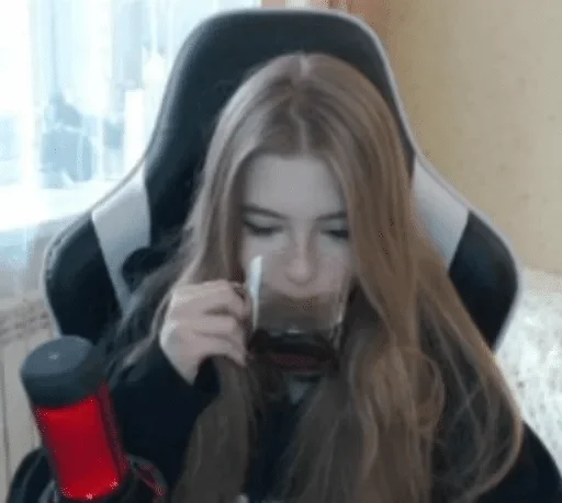 person human face soft drink