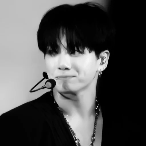 person human face black and white