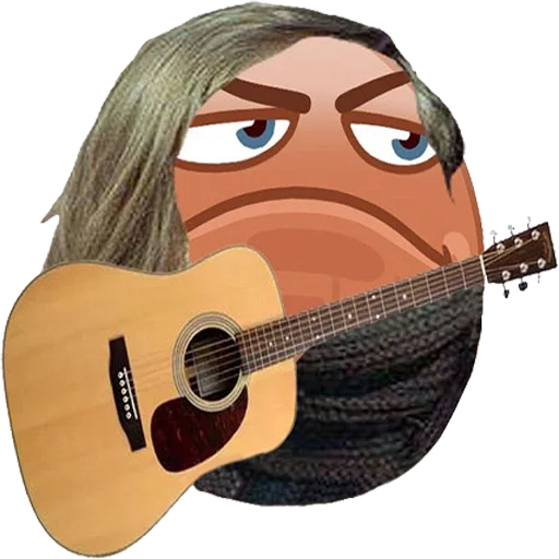 musical instrument cartoon guitar