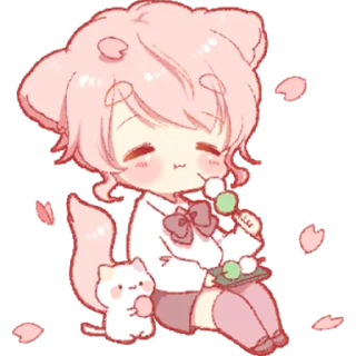 Стикер Весенний кун @nyasticks - 9