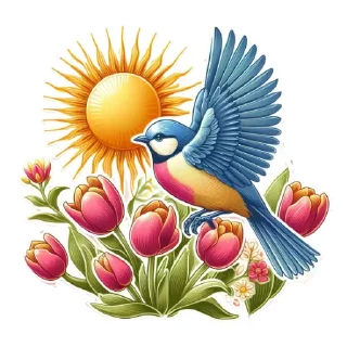 Sticker Весенний @umamari - 0