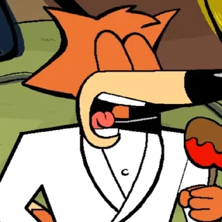 Sticker карту мистер лис - 0