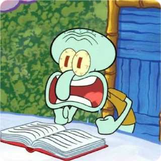 Стикер муд: сквидвард - 11