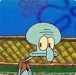 Стикер муд: сквидвард - 7