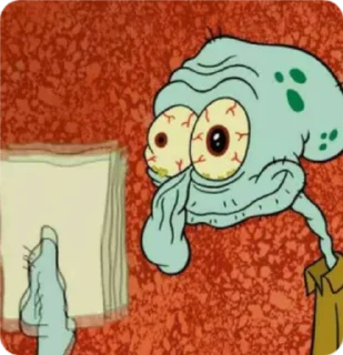 Стикер муд: сквидвард - 8