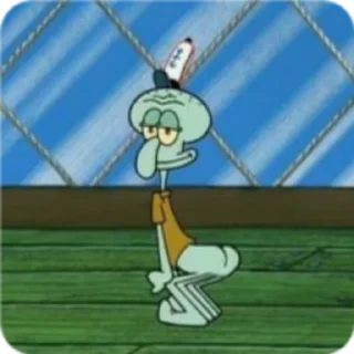 Стикер муд: сквидвард - 6