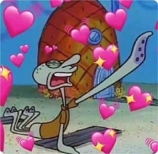 Стикер муд: сквидвард - 4