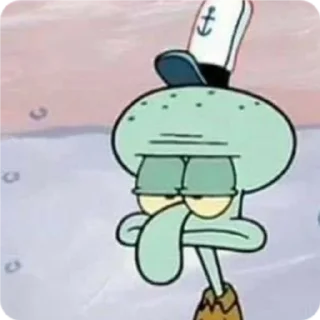 Стикер муд: сквидвард - 2