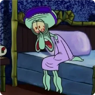 Стикер муд: сквидвард - 10