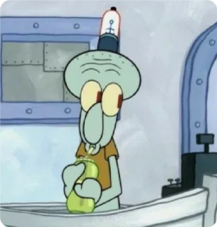 Стикер муд: сквидвард - 1