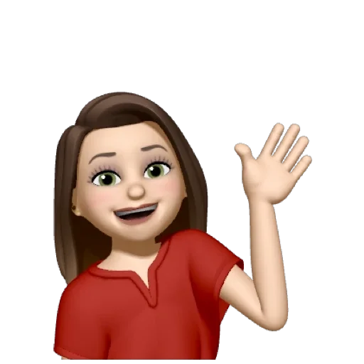 cartoon human face girl