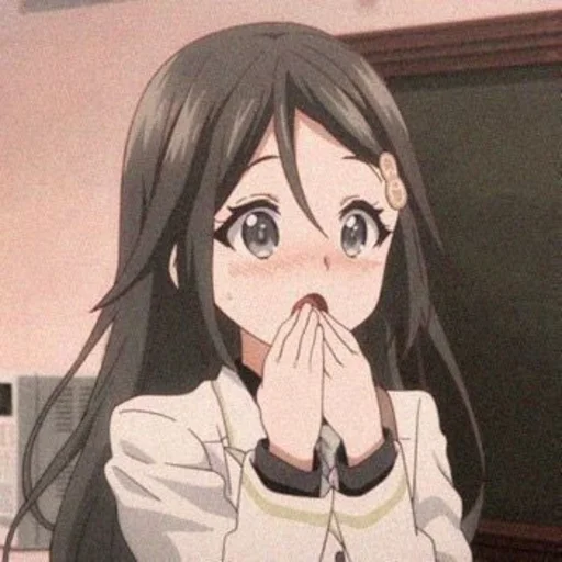 anime cartoon human face