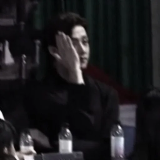 human face person bottle