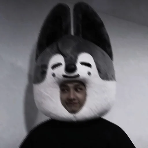 cartoon black and white indoor