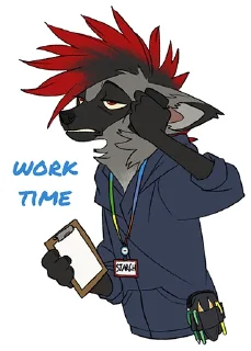 Стикер staarch @trashwolf - 9