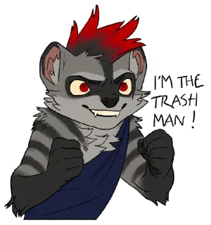 Стикер staarch @trashwolf - 3