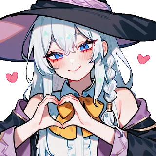 Sticker 𝒆𝒍𝒂𝒊𝒏𝒂 | stable waifu | @rosiewthrose - 11