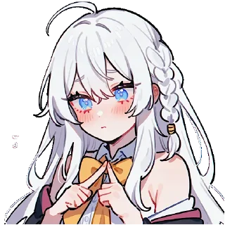 Sticker 𝒆𝒍𝒂𝒊𝒏𝒂 | stable waifu | @rosiewthrose - 7