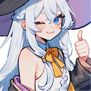 Sticker 𝒆𝒍𝒂𝒊𝒏𝒂 | stable waifu | @rosiewthrose - 5