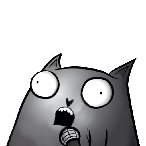 cartoon black and white art