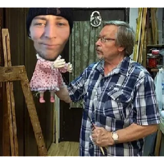 Sticker oh..mm it's my дедушка | via sticked.app - 4