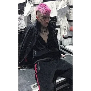 Стикер Наш любимый Лил пииип❤️‍🩹 | via sticked.app - 3