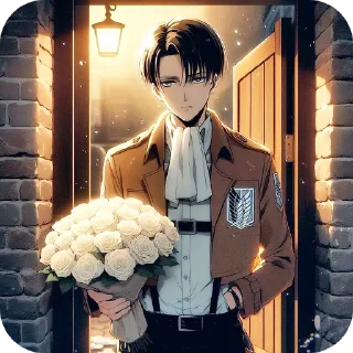 Sticker Атака титанов ❤️‍🔥 | via @StickedApp_bot - 1