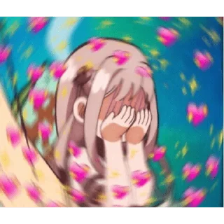 Sticker anime love <3q - 5