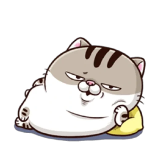 Fat Cat Ami @StickersCloud - 