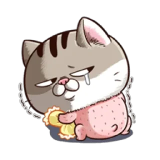 Sticker Fat Cat Ami @StickersCloud - 1