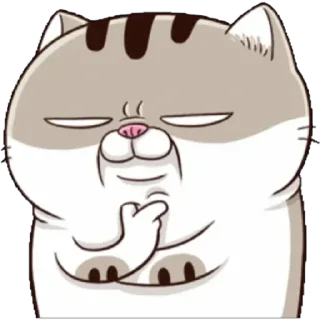 Sticker Fat Cat Ami @StickersCloud - 9