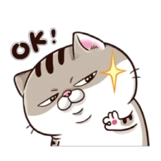 Sticker Fat Cat Ami @StickersCloud - 3