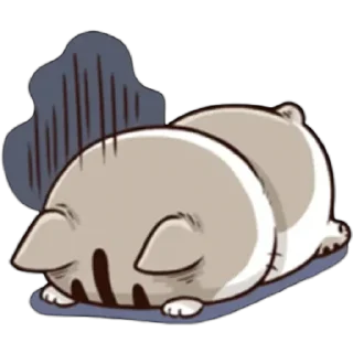 Sticker Fat Cat Ami @StickersCloud - 8